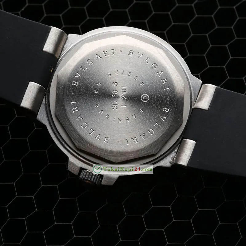 レディース ブルガリ コピー時計 ディアゴノ アルミニウム 自動巻き 39mm 美品 Buu45096[4]