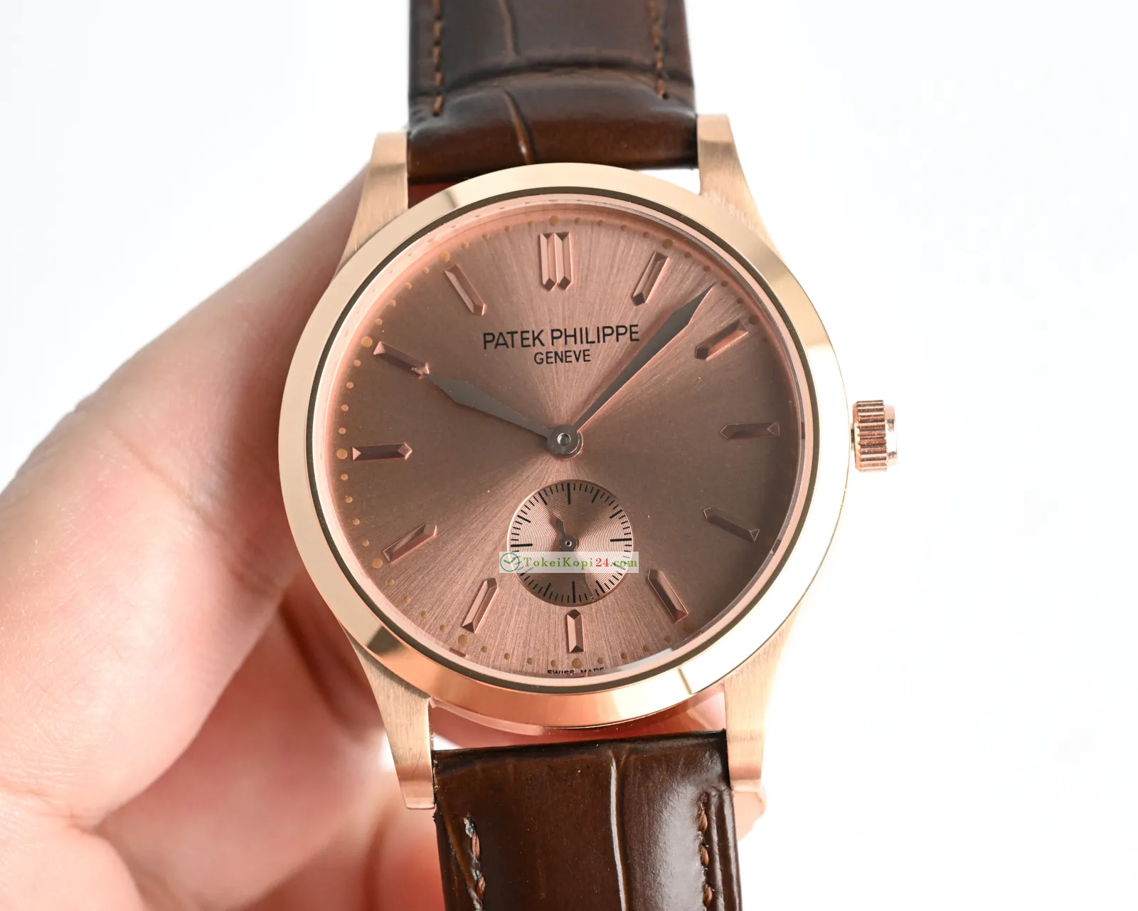 希少色 Patek Philippe カラトラバ 偽物 ステンレススチール P77976[1]