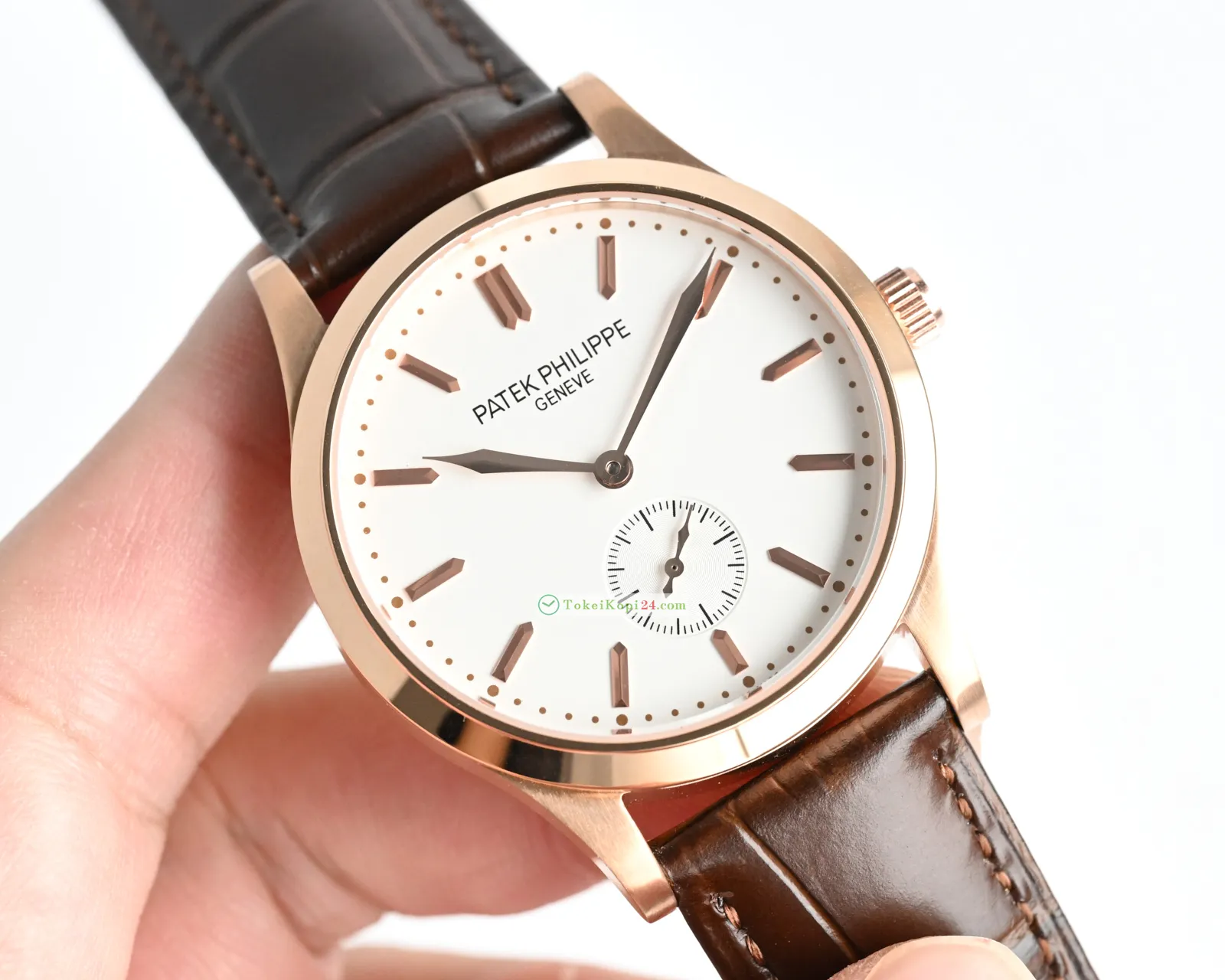 希少色 Patek Philippe カラトラバ 偽物 ステンレススチール P77976[3]