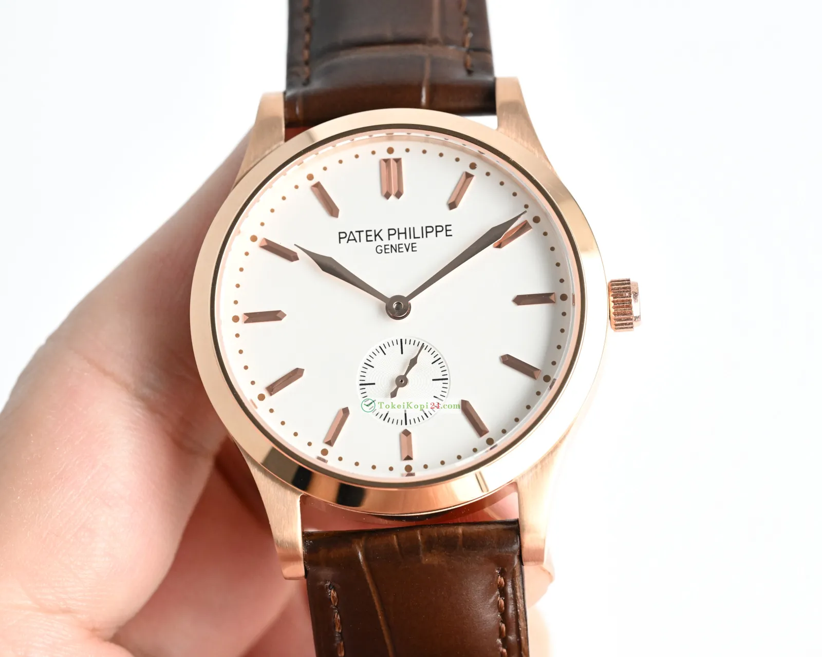 希少色 Patek Philippe カラトラバ 偽物 ステンレススチール P77976[4]