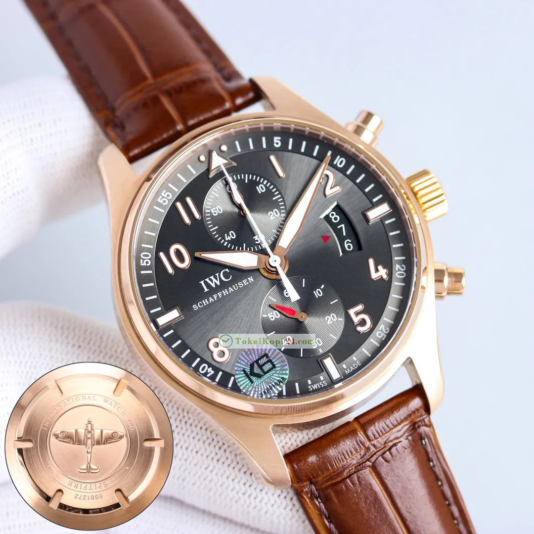 高級感IWCレプリカ スピットファイア パイロットクロノグラフIW387902[4]