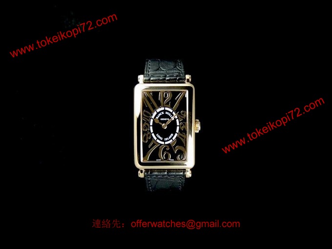 フランク・ミュラー コピー 時計 ロングアイランド レリーフ レディース ブラック 950QZRELIEF 5N Black