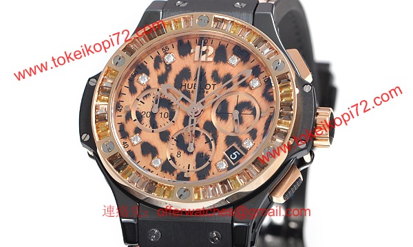 (HUBLOT)ウブロ ブランドコピー ビッグバン セラミックレオパード 341.CP.7610.NR.1976