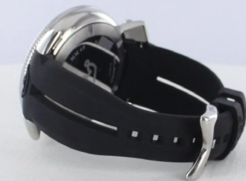 ガガミラノ時計コピークロノ48mm ラバー ブラック/シルバー メンズ 6050.7