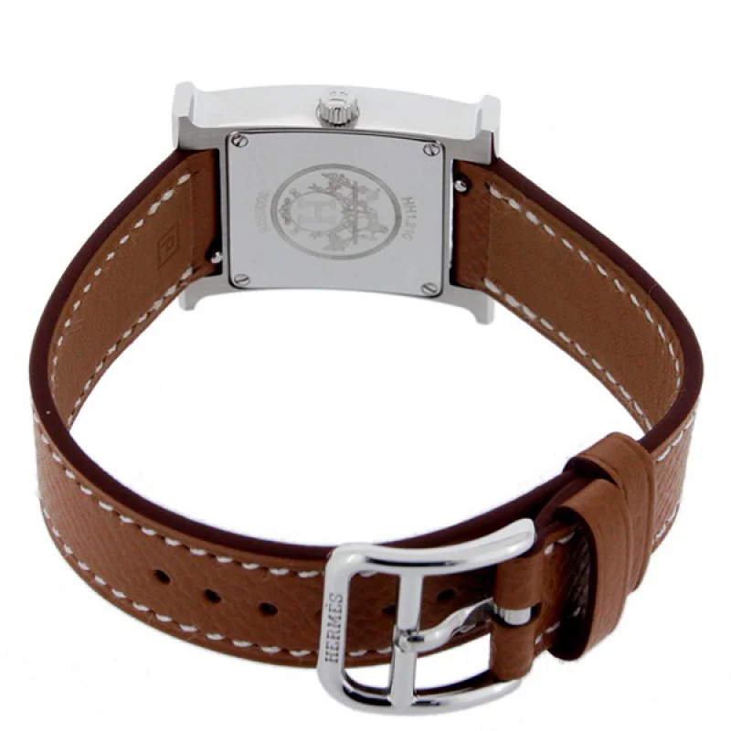 HERMES エルメス 時計コピー Hウォッチ レザーベルト HH1.210.131/UGO ブラウン