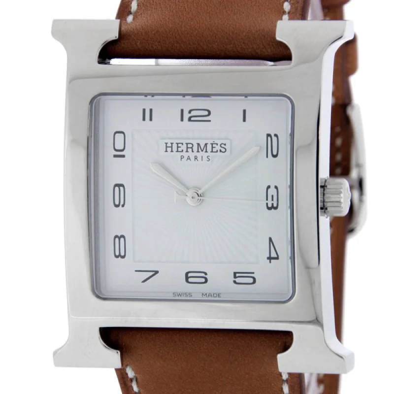 HERMES エルメス時計コピー Hウォッチ レザーベルト HH1.810.131/VBA3 ブラウン