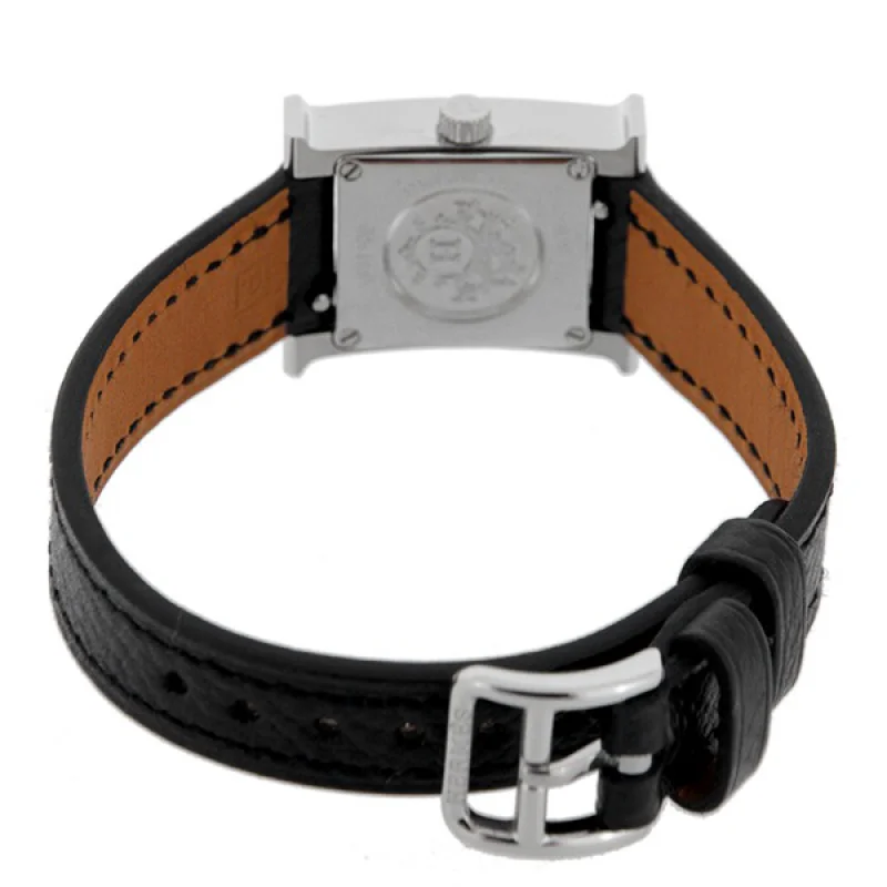 HERMES エルメス腕時計コピー Hウォッチ レザーベルト HH1.110.131/UNO ブラック