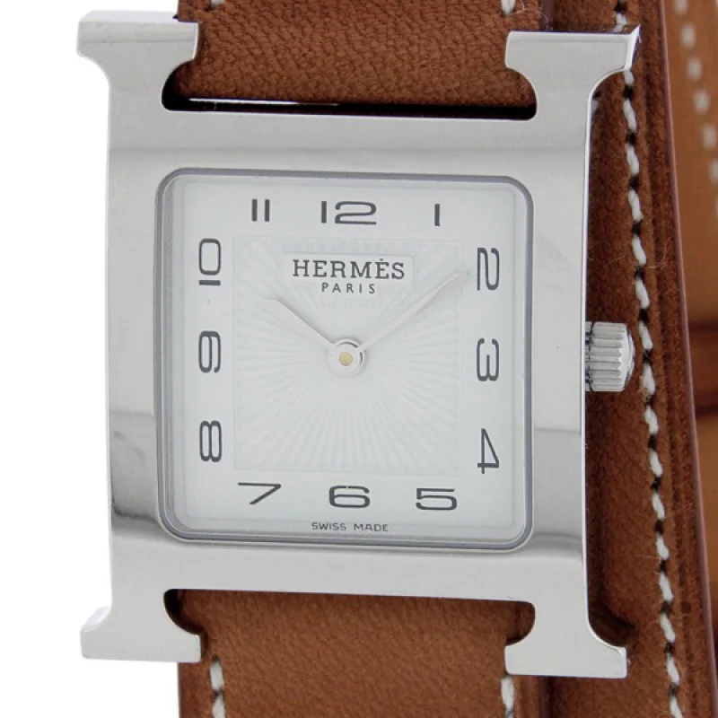 HERMES エルメス腕時計コピー Hウォッチ レザーベルト HH1.510.131/VBA1 ブラウン
