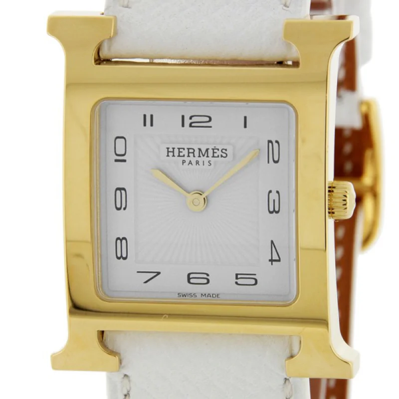 HERMES エルメス時計コピー Hウォッチ レザーベルト HH1.501.131/UBC ホワイト