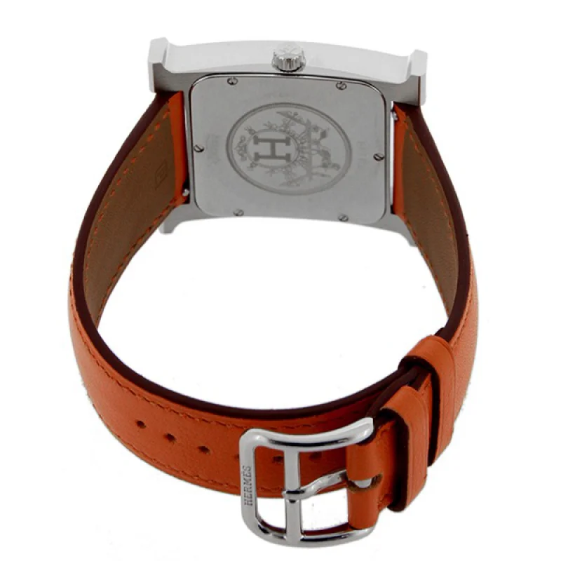 HERMES エルメス 腕時計コピー Hウォッチ レザーベルト HH1.810.131/WOR オレンジ