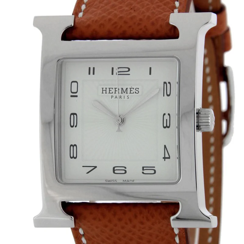 HERMES エルメス腕時計コピー Hウォッチ レザーベルト HH1.810.131/UGO ブラウン