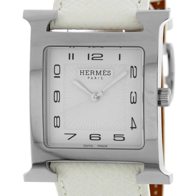 HERMES エルメス腕時計コピー Hウォッチ レザーベルト HH1.810.131/UBC ホワイト