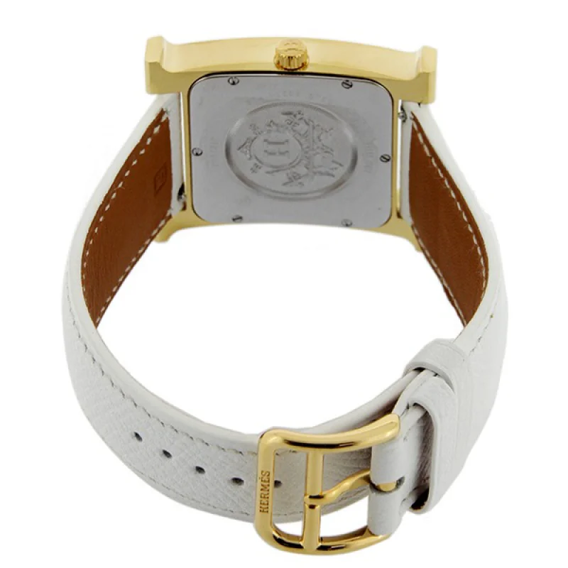 HERMES エルメス時計コピー Hウォッチ レザーベルト HH1.801.131/UBC ホワイト