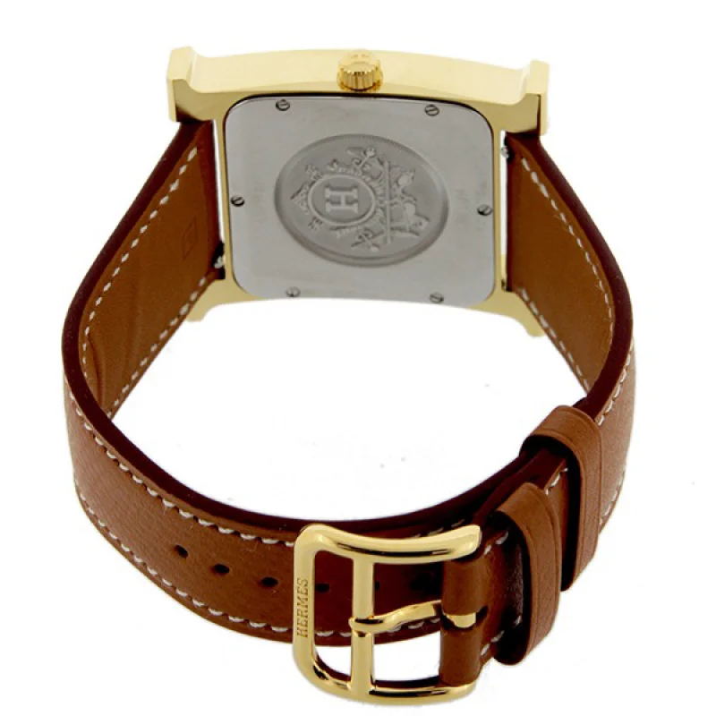 HERMES エルメス腕時計コピー Hウォッチ レザーベルト HH1.801.131/UGO ブラウン