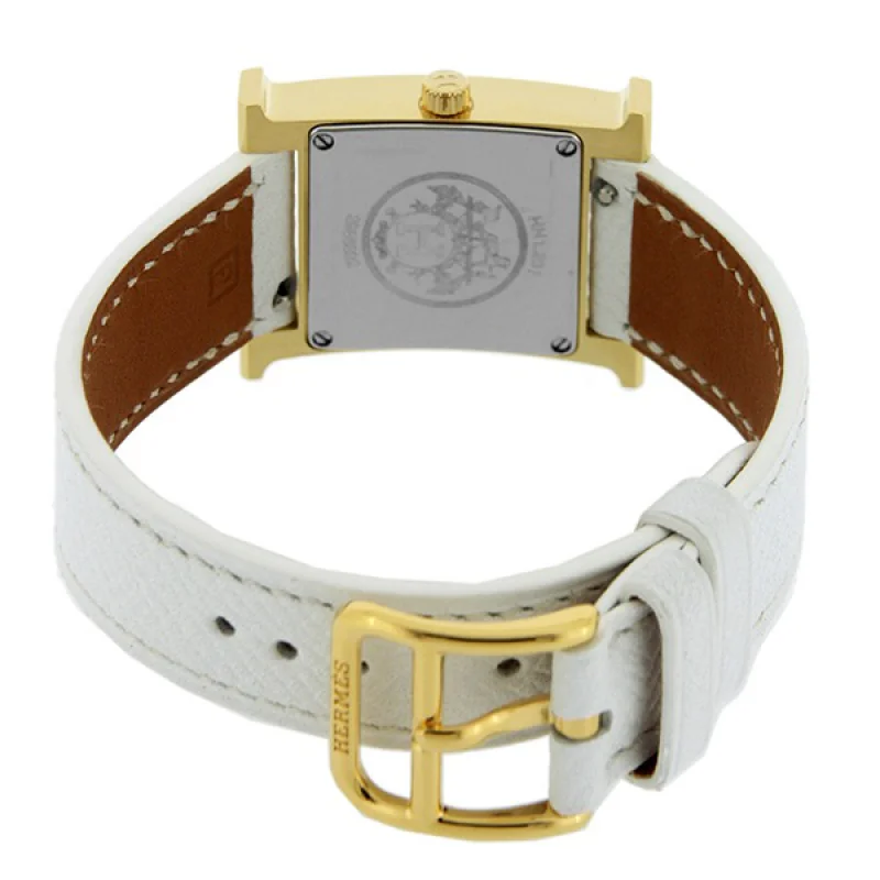 HERMES エルメス時計コピー Hウォッチ レザーベルト HH1.201.131/UBC ホワイト