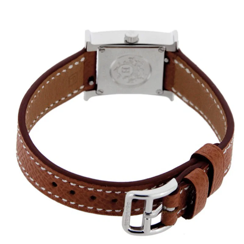 HERMES エルメス時計コピー Hウォッチ レザーベルト HH1.110.131/UGO ブラウン