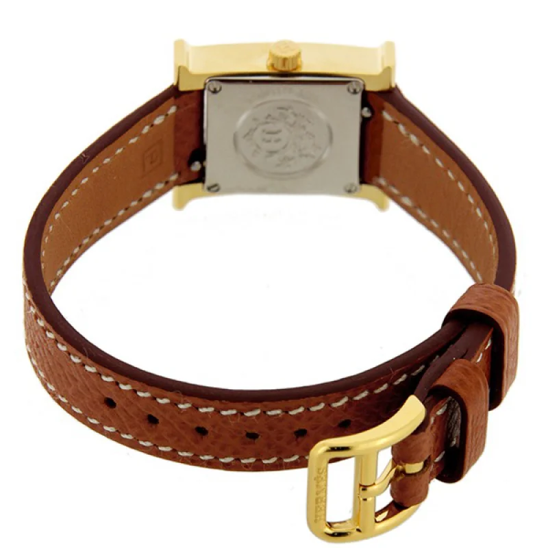 HERMES エルメスコピー Hウォッチレザーベルト HH1.101.131/UGO ブラウン