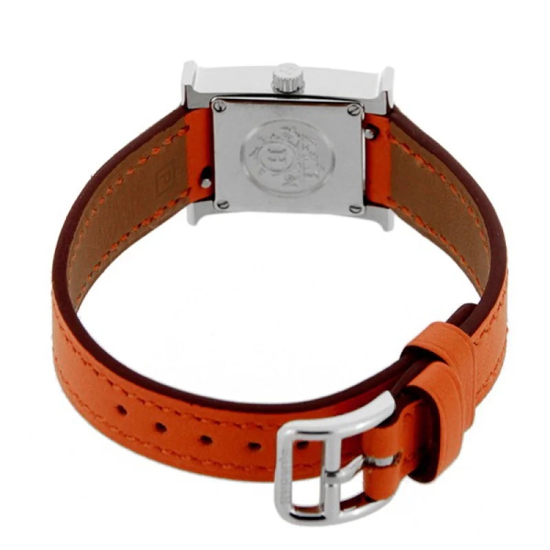 HERMES エルメス時計コピー Hウォッチレザーベルト HH1.110.131/WOR オレンジ