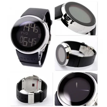 グッチ時計コピー メンズ アイグッチ 114 デジタル ブラック ラバーベルト GUCCI YA114202