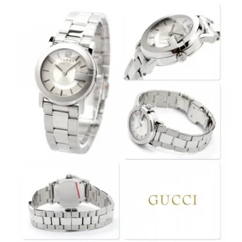 グッチ時計コピー レディース Gラウンド シルバー GUCCI YA101506