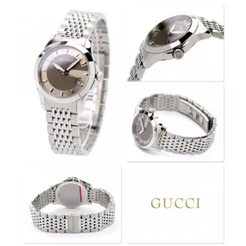 グッチ 時計 コピーレディース Gタイムレス ペアウォッチ ブラウン GUCCI YA126503