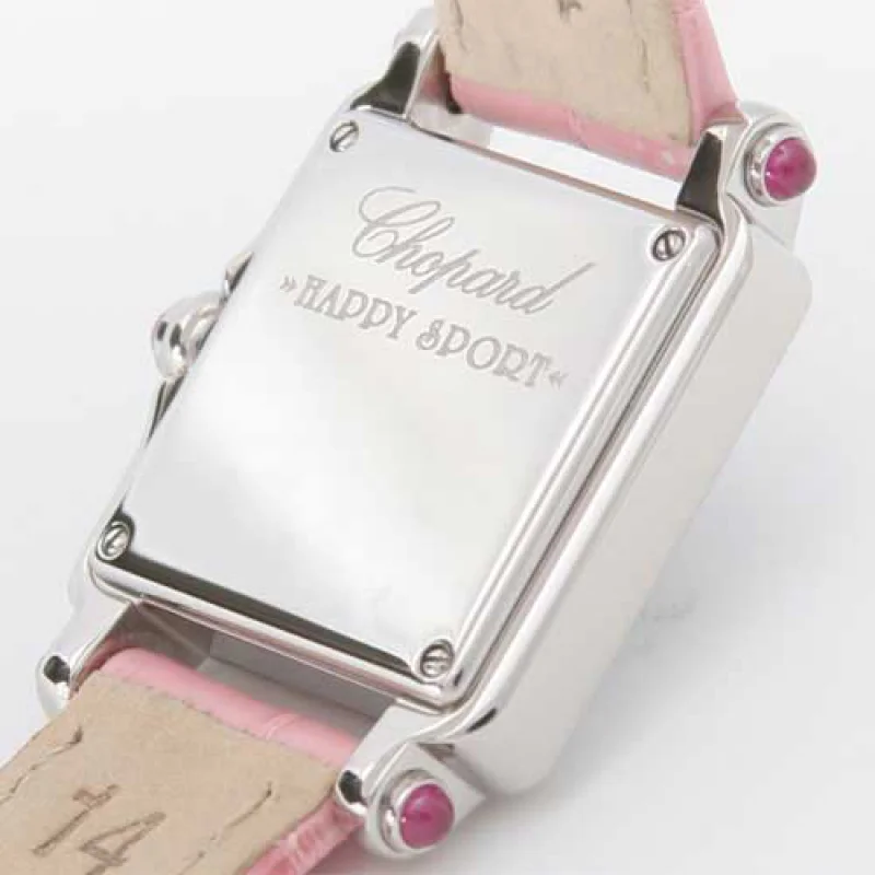 ショパール時計コピー CHOPARD クロコレザー ピンクシェル レディース 27/8892-42