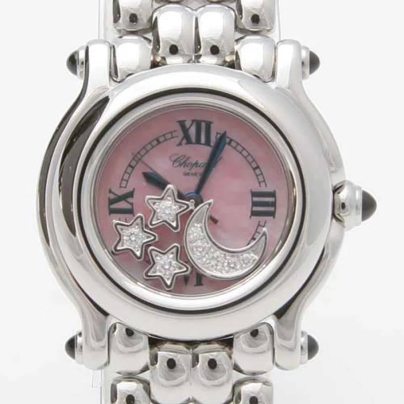 ショパール時計コピールビー クロコレザー ピンクシェル レディース 27/824521