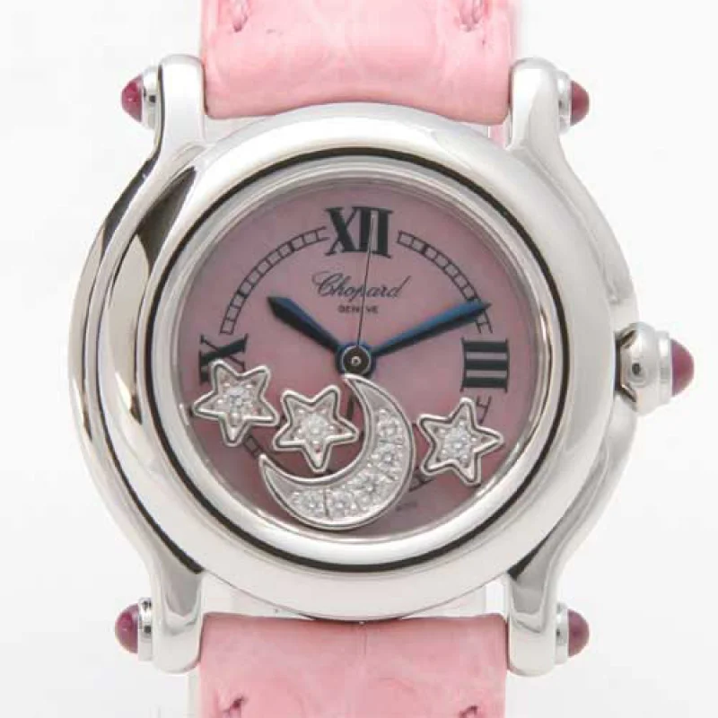 ショパール時計コピールビー クロコレザー ピンクシェル レディース 27/824521
