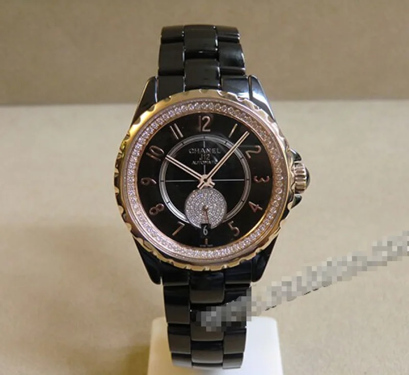 ブラックセラミックH3843 シャネル J12-365 36,5mm スーパーコピー 時計