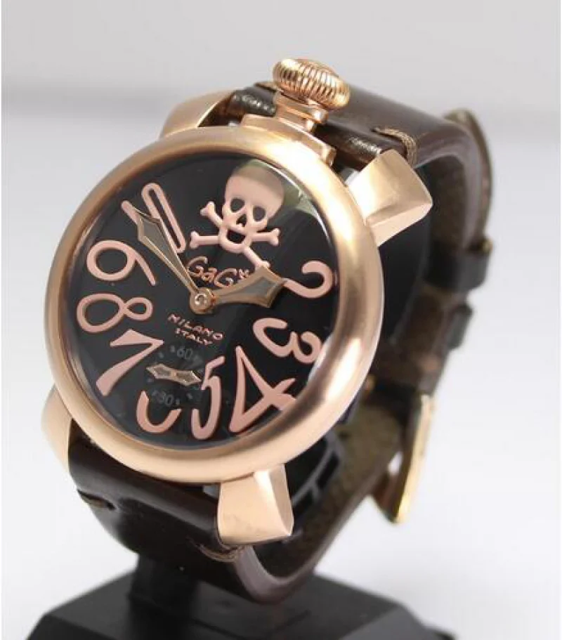 5011ART.01S マニュアーレ 48MM ガガミラノ時計偽物手巻き SS(PVD) スーパーコピー