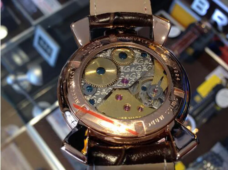 ガガミラノ 5011.11S マニュアーレ 48MM 手巻き SS（PVD） スーパーコピー 時計