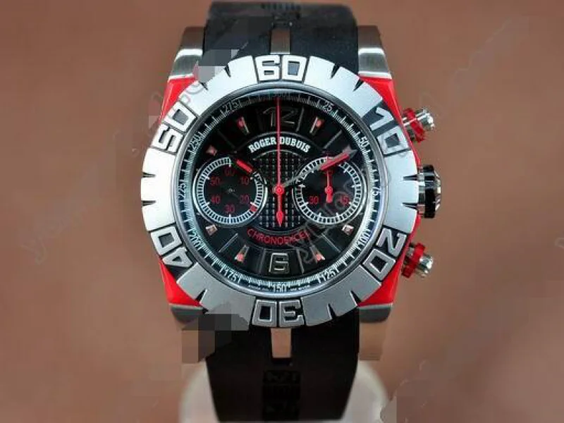 ロジェデュブRoger Dubuis Chronoexcel SS/RU/Red Black Manual HW Chrono手巻き