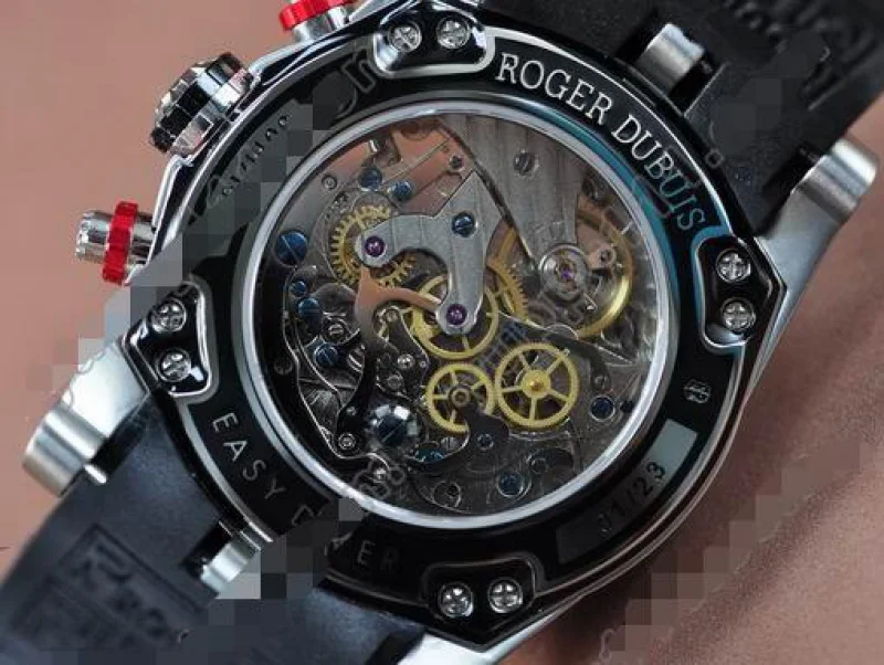 ロジェデュブRoger Dubuis Chronoexcel SS/RU/Red Black Manual HW Chrono手巻き
