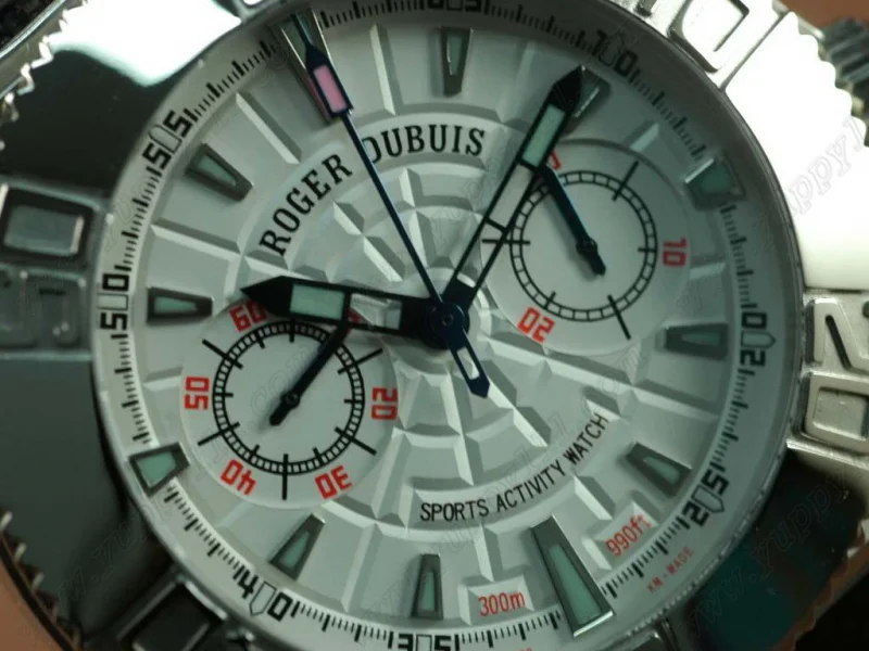 ロジェデュブRoger Dubuis Easy Diver Chrono (Updated) SS/RU White Manual H/W Chron手巻き