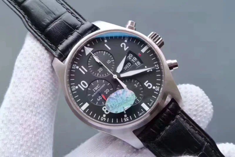 IWC コピー 7750の機械的な自動チップ、サファイア+藍の膜 IW323101-1 時計【2017新作】