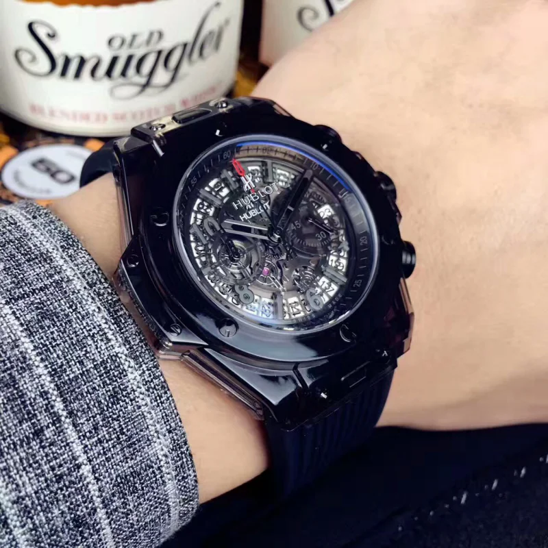 ウブロ ブラック系 【2017新作】HUBLOT スーパーコピー 時計 411.CI.1110.RXY