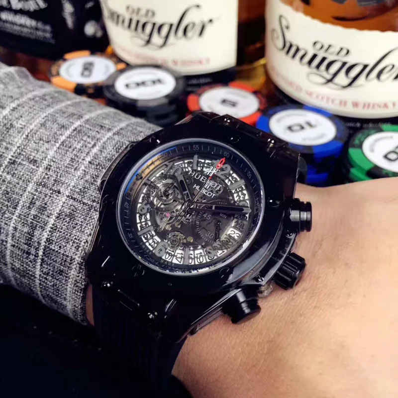 ウブロ ブラック系 【2017新作】HUBLOT スーパーコピー 時計 411.CI.1110.RXY