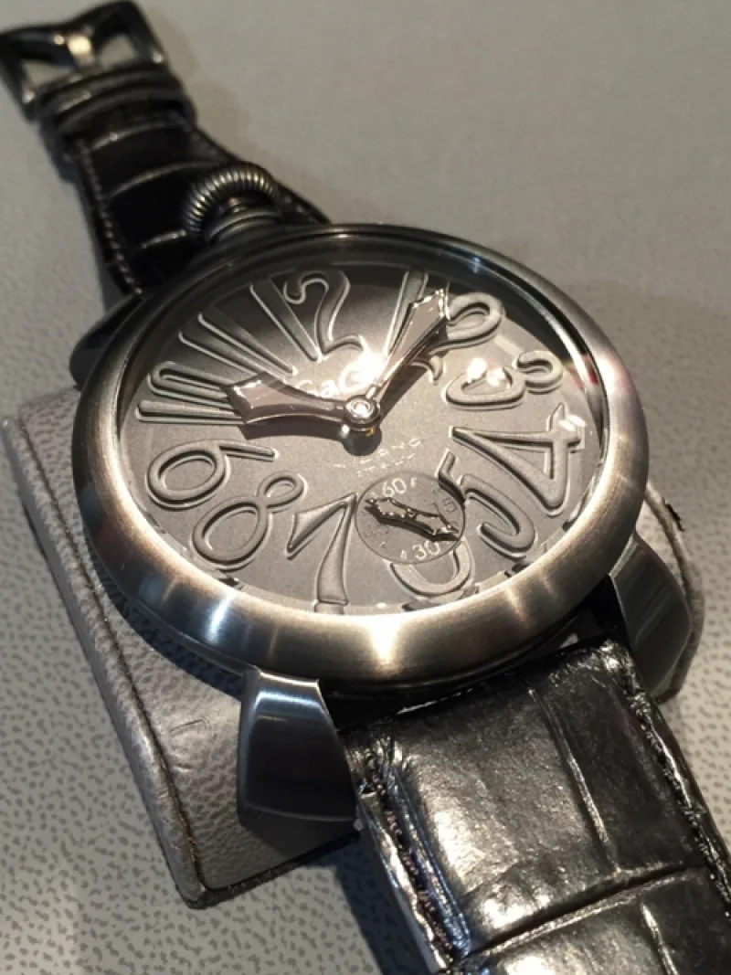 GaGa MILANO ガガミラノ スーパーコピー SLIM 46MM - ブラックPVD 時計 ユニセックス 5086.2