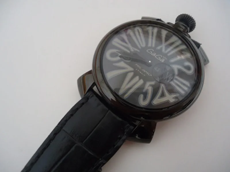 GaGa MILANO ガガミラノ スーパーコピー SLIM 46MM - ブラックPVD 時計 ユニセックス 5086.2