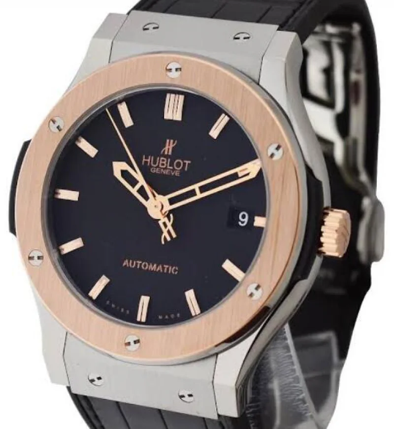 ウブロ販売店「HUBLOT72」 クラシック フュージョン チタニウム キングゴールド 511.NO.1180.LR