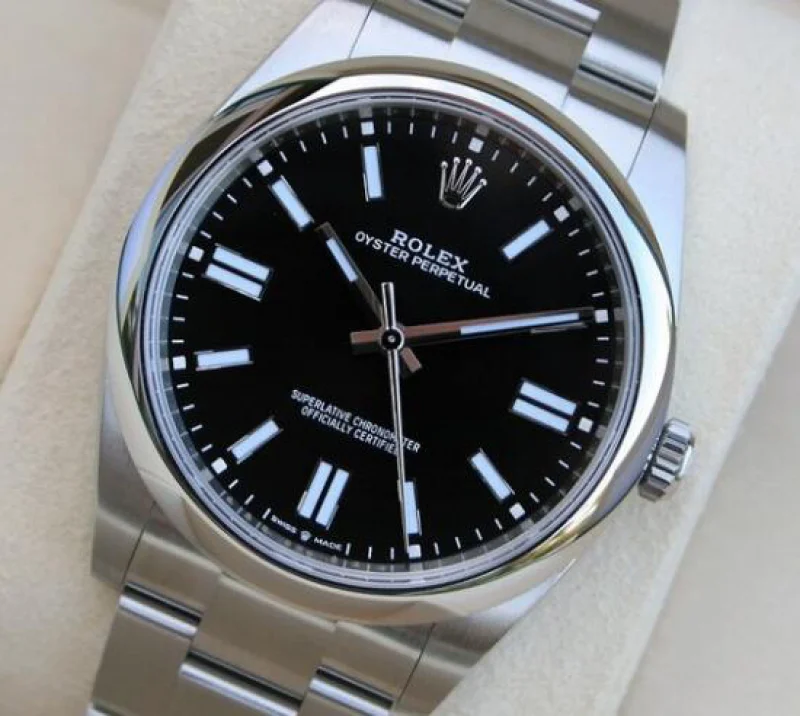 メンズROLEX オイスター パーペチュアル 124300ブライトブラック