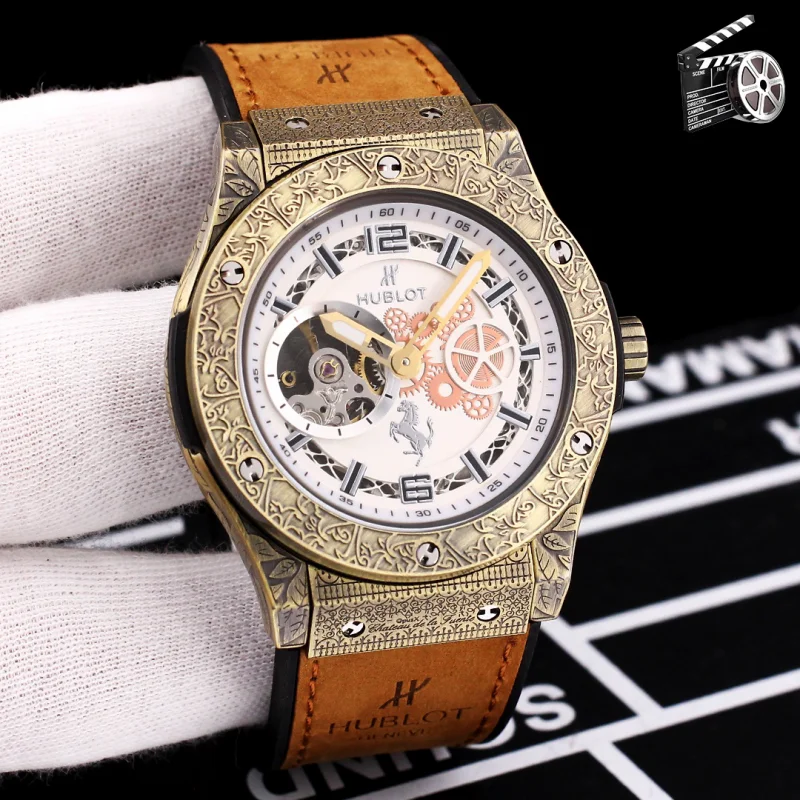 ウブロコピー クラシック フュージョン 極薄彫刻スケルトンH101208