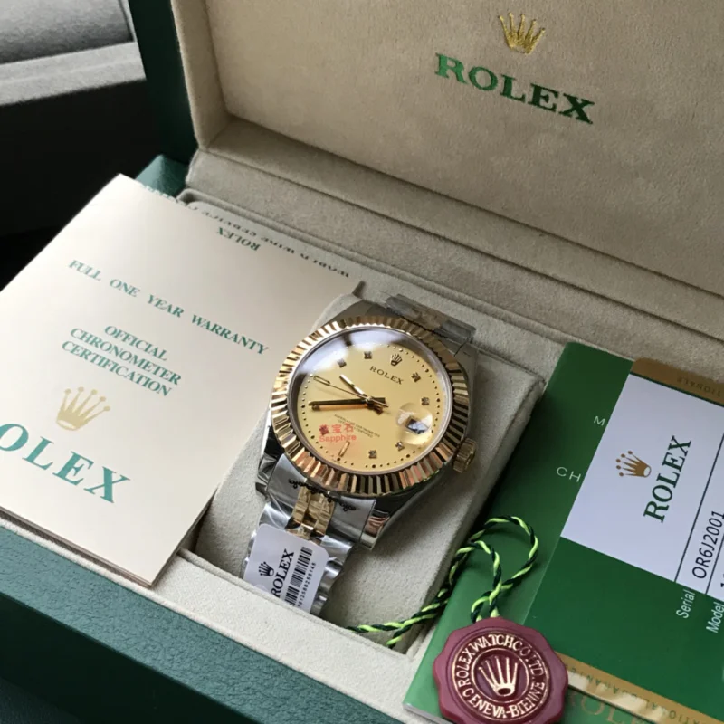 ROLEXコピー時計ソリッド 5 パール スチール パーペチュアルR101314