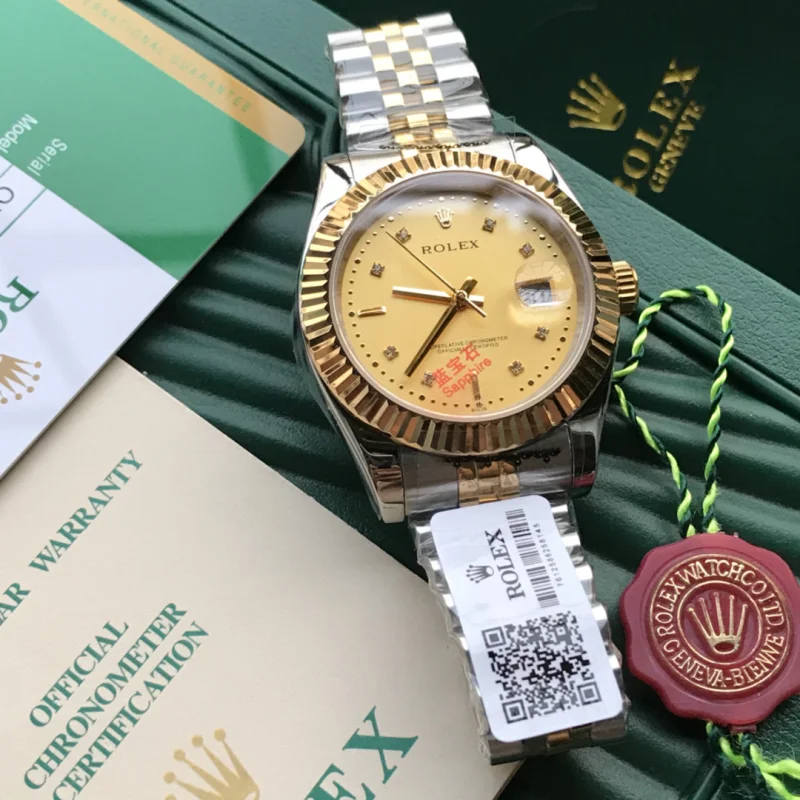 ROLEXコピー時計ソリッド 5 パール スチール パーペチュアルR101314