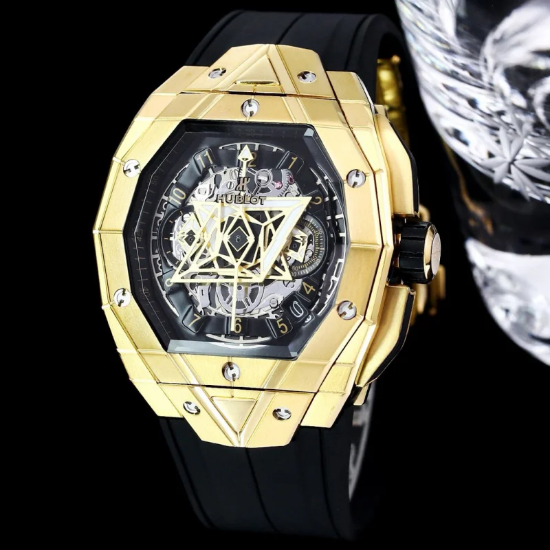 HUBLOT x サン ブルー タトゥー幾何学模様ケースH82n700