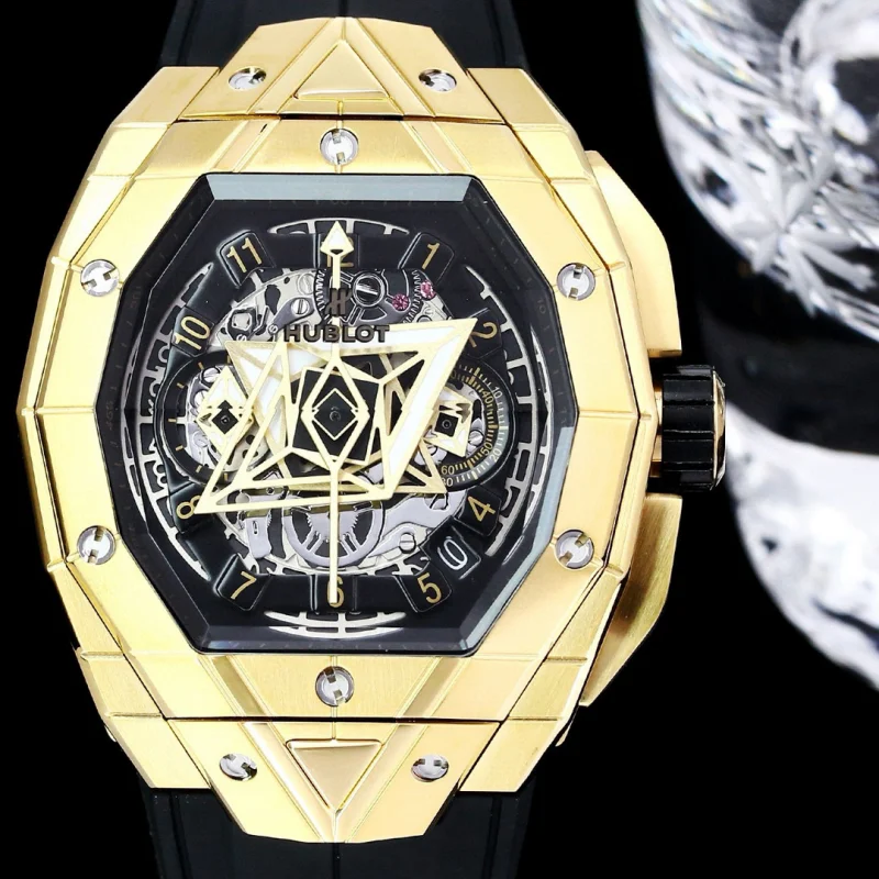 HUBLOT x サン ブルー タトゥー幾何学模様ケースH82n700