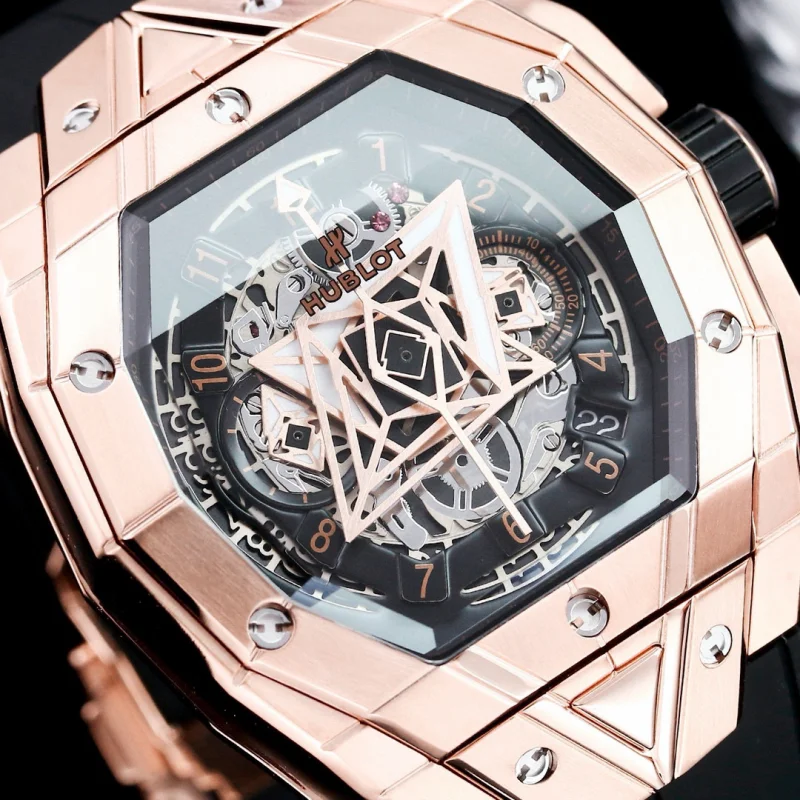 HUBLOT x サン ブルー タトゥー幾何学模様ケースH82n700