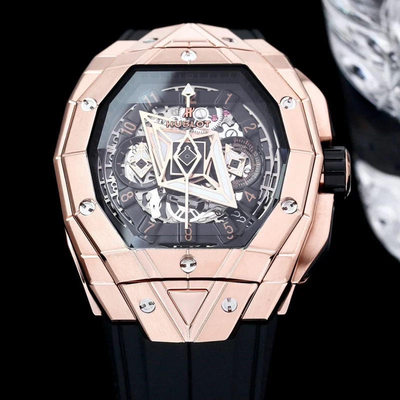 HUBLOT x サン ブルー タトゥー幾何学模様ケースH82n700