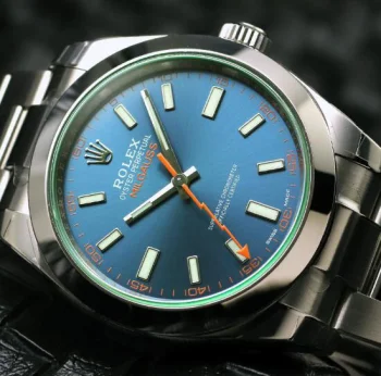 ブルーロレックスミルガウス オイスタースチール116400GV