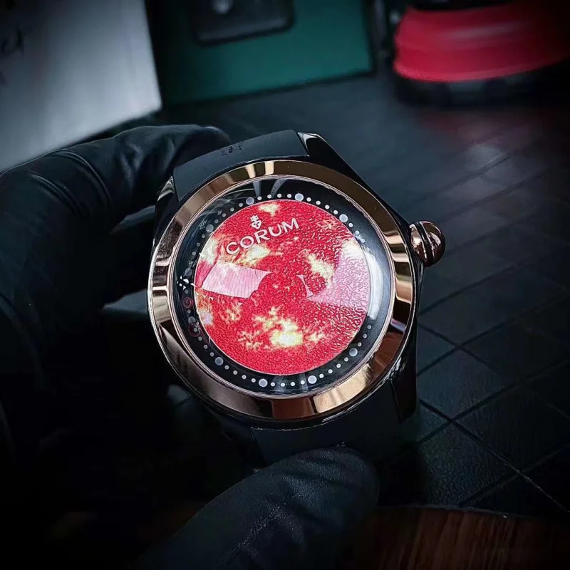 スーパーコピー時計(N品)コルム ビッグバブル 赤い文字盤CU22099